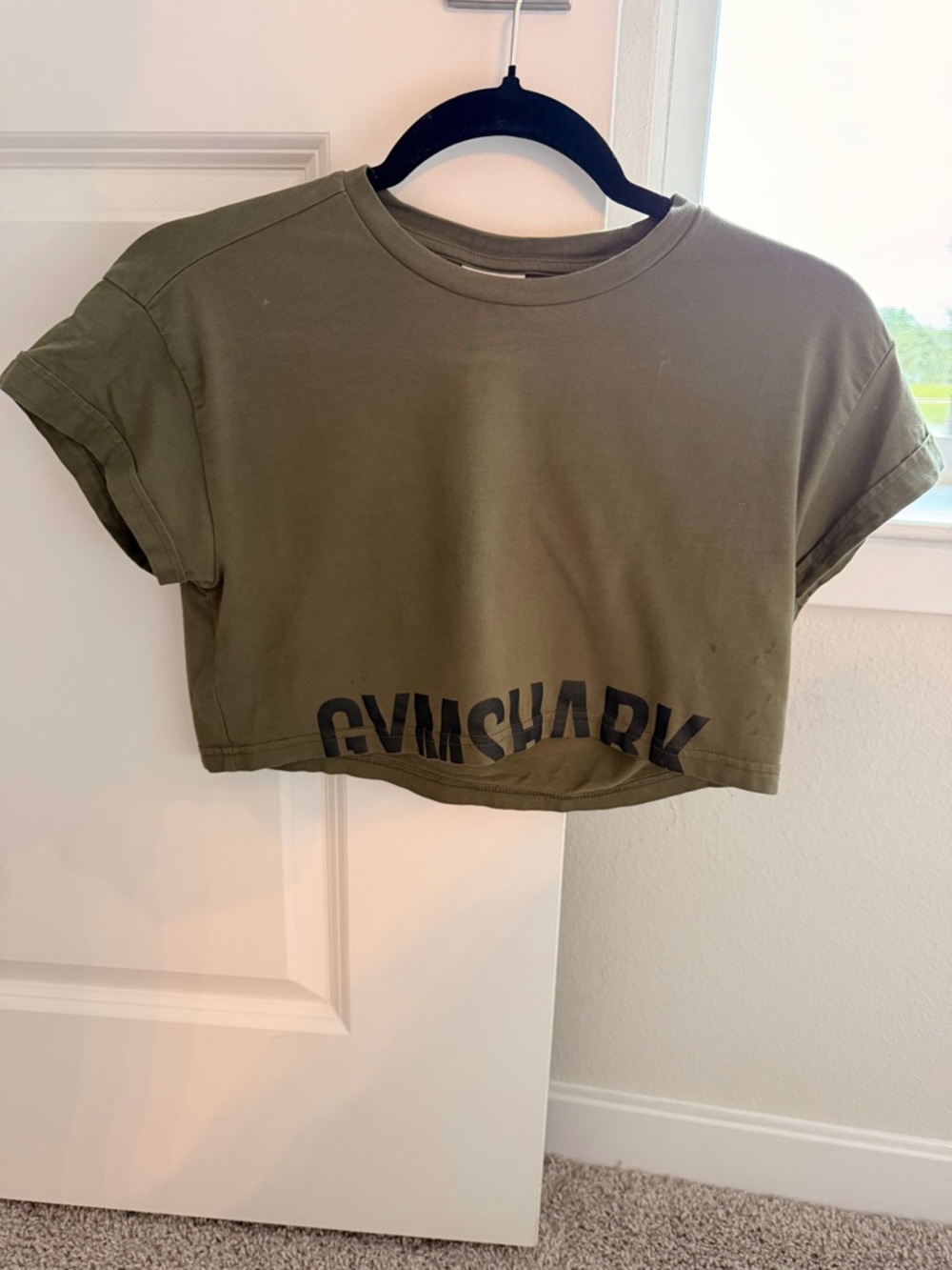 Gymshark Olive Cropped Tee